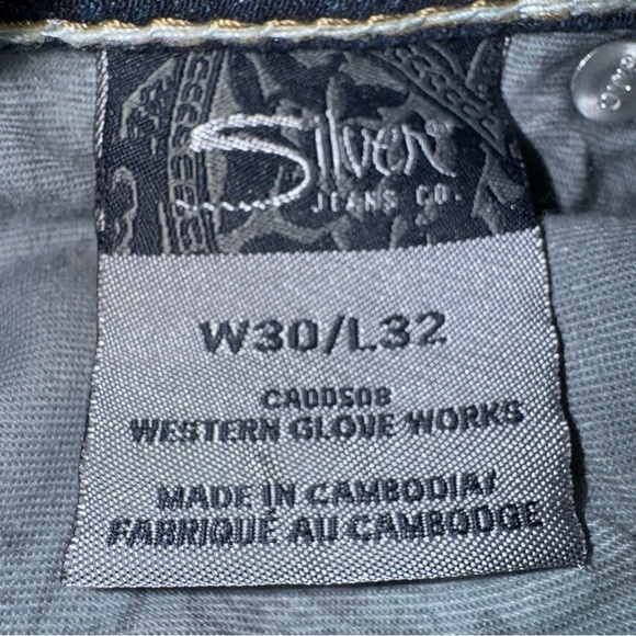 Silver Womens SUKI Blue 30X30 (actual) Flare Leg Jeans With Fading Medium Rise - Picture 6 of 9